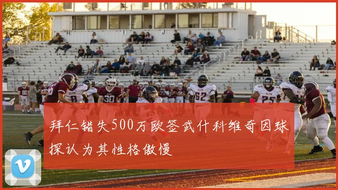 拜仁错失500万欧签武什科维奇因球探认为其性格傲慢